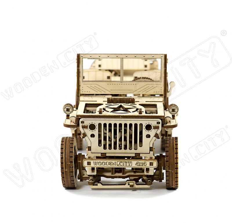 wooden city jeep 4x4 z przodu