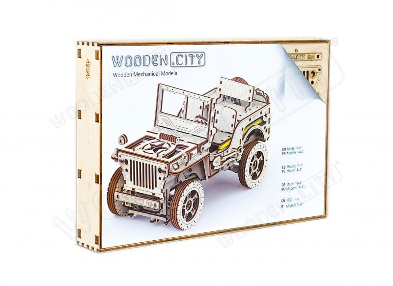 wooden city jeep 4x4 opakowanie