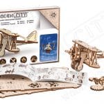 wooden city samolot dwupłatowiec opakowanie