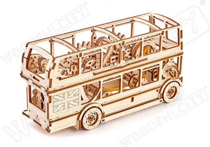 wooden city autobus londyński zdjęcie pokazowe