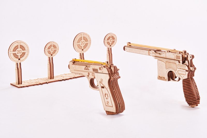 Wood Trick pistolety z tarczami
