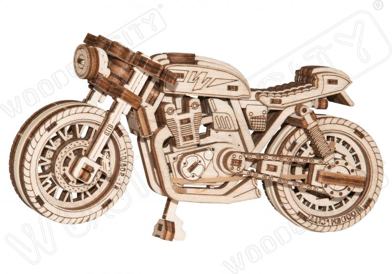 wooden city motocykl z boku