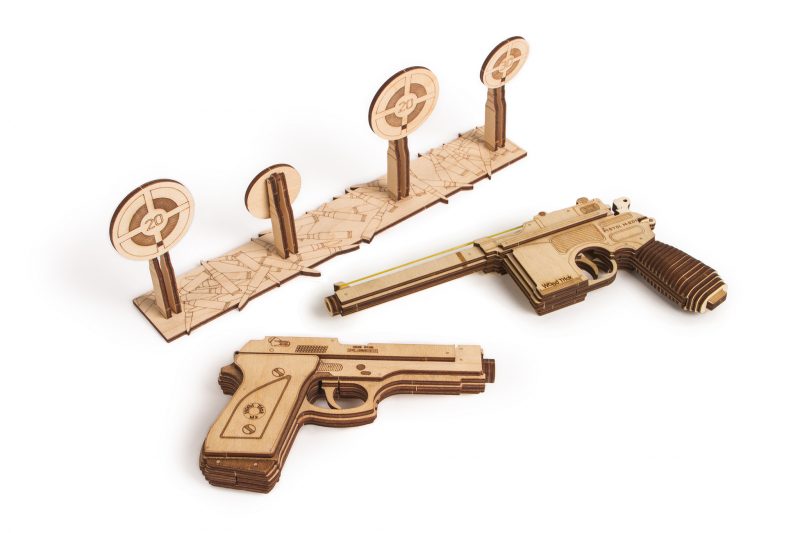 Wood Trick zestaw pistoletów prezentacja