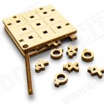 wooden city podróżne kółko i krzyżyk wersja 1 cały zestaw