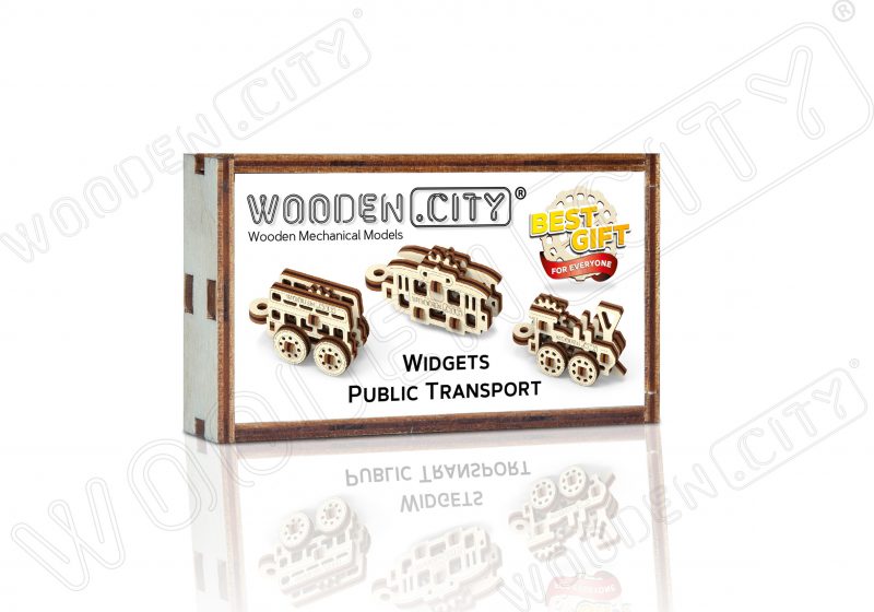 wooden city gadżety transport publiczny opakowanie