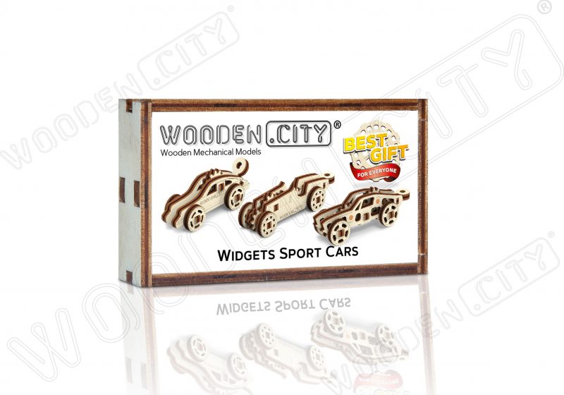 wooden city gadżety samochody sportowe opakowanie