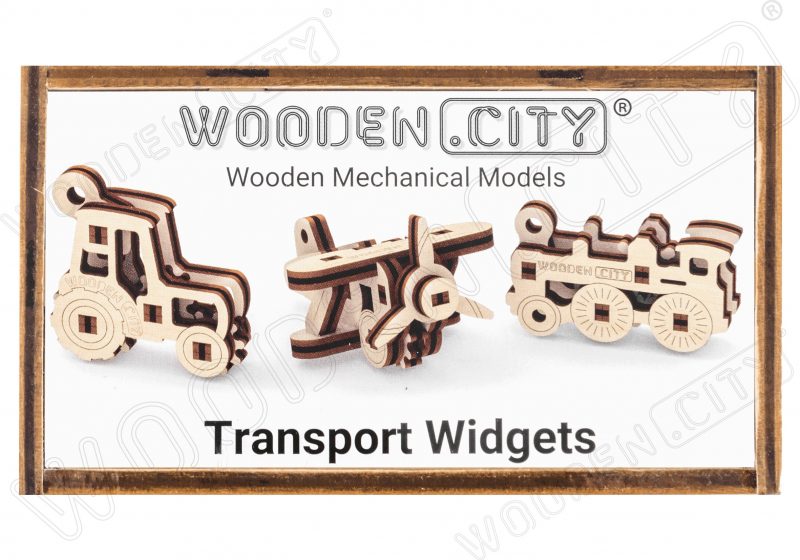 wooden city gadżety transport opakowanie